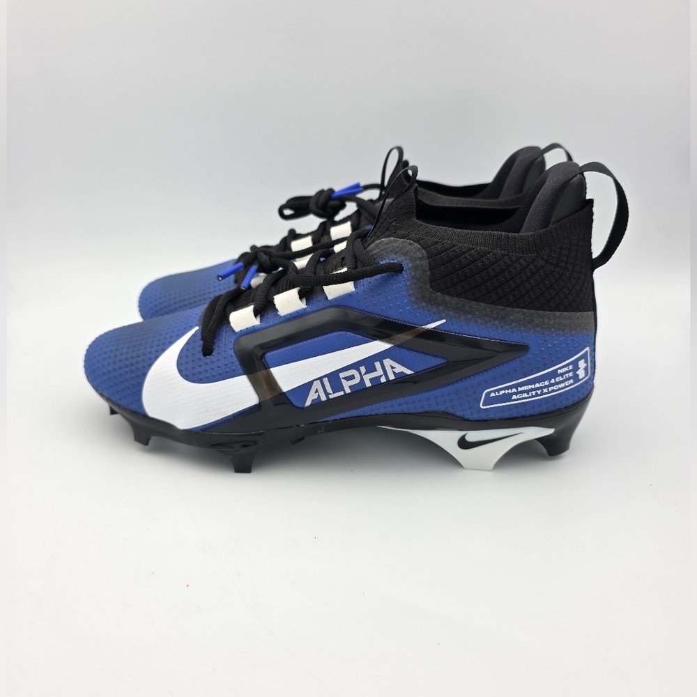 Nike Alpha Menace 4 Elite 'Hyper Royal White' Football Cleats
